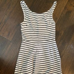 American Eagle fit and flare striped dress